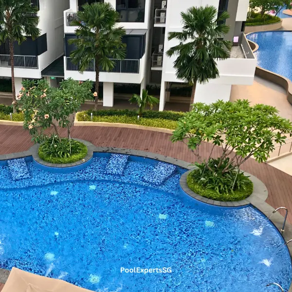 Condominium pool with regular pool cleaning in Singapore
