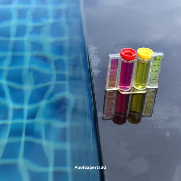 Pool water chemical testing
